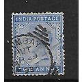 INDIA 1882 SG 92 2A BLUE FINE USED