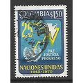 COLOMBIA 1970 UN EMBLEM SCALES AND DOVE $1.50 Y...