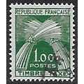 Po Mi 97: 1 Fr. emerald-green Postage Due Stamp...