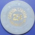 Carson Station. 25¢ Casino Chip. Carson City, N...