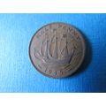 1945 GEORGE VI HALFPENNY FREE POST. (j) AAI