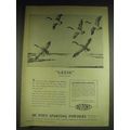 1948 Du Pont Sporting Powders Ad - Geese by Churchill Ettinger