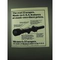 1978 Weaver Scopes Ad - Made-Over-There Prices
