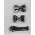 Tie Stamp Set. App 5x7cm. Stamping Cardmaking S...