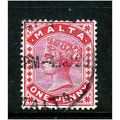 MALTA 1890 SG 22 1d CARMINE FINE USED