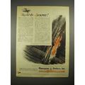 1944 WWII Thompson Products Ad - Hit the Jackpot