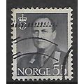 NORWAY 1958 KING OLAV V 55 ORE GREY SG479 FINE ...