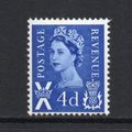 Scotland - 1967-70 - 4d Deep Bright Blue (sgS8)...