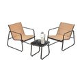 3 Pieces Patio Conversation Set with Breathable...