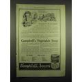 1918 Campbell's Vegetable Soup Ad - All the Fas...