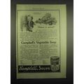 1918 Campbell's Vegetable Soup Ad - Dinner is S...