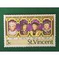St Vincent 1977 QEII Silver Jubilee 5c Unmounte...