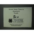 1989 4-H Club Ad - Invest some time in America'...