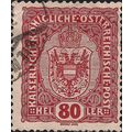 AUSTRIA, Imperial Shield, yellow green 1916, 80 heller