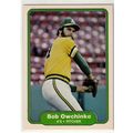 1982 Fleer baseball card 104 Bob Owchinko- Athl...