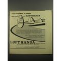 1956 Lufthansa Airlines Ad - Speed to Spring in Europe Non-stop via Lufthansa