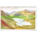 TAL-Y-LLYN, WALES, Valentines Art Postcard, 1937