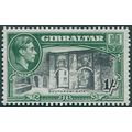 Gibraltar 1942 1s black & green Perf 13 SG127b ...