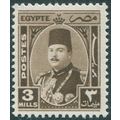 Egypt 1946 3m sepia SG293 unused