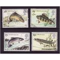 GREAT BRITAIN 1983 RIVER FISHES SET 4 VALS FINE...