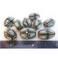 BEADS #ILM009a large ornate Indian lacquer meta...