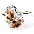 Twilight Fire Topaz, 925 Sterling Silver Ladies...