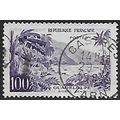 Mi 1234: 100 Fr. blue-violet Definitive: Landsc...