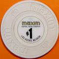 Maxim. $1 Casino Chip. Las Vegas, NV. T79.