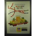 1964 Union Pacific Railroad Ad - Finest Citrus Fruits