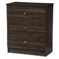 3-Drawer Storage Chest Dresser Modern Contempor...