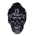 13 Skull Iron On Patch 7.5cm x 4.5cm Badge Sew ...
