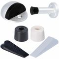 RUBBER DOOR STOP Black/White/Silver Long Wedge ...
