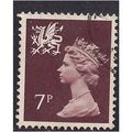 Wales GB 1978 7p Purple Brown Machin SG W23 (H192