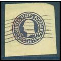 Used U437 2c George Washington Fine Cut Square ...