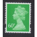 Y1730 U449 60p Light Emerald DE LA RUE Unmounte...