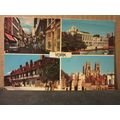 YORK multiview used vintage postcard by colourm...