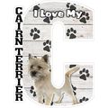 I Love My Cairn Terrier Fridge Magnet