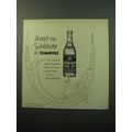 1950 Schweppes Quinine Water Ad - Accept no substitute for Schweppes