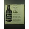 1950 Schweppes Ginger Beer Ad - Schweppes ginge...