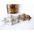 Copper plated brass or silver metal flower fili...