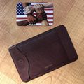 Nazareno GABRIELLI Brown Leather Pouch For Note...