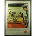 1960 Coca-Cola Coke Soda Advertisement - Great Dane in Convertible