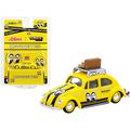 Volkswagen Beetle Low Ride Yellow with Roof Rac...