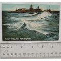 vintage postcard Rough Sea & Pier, New Brighton