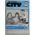 1974 programme Manchester City v. Derby County,...