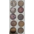 1886-1905 Indian Head Penny Coins Lot of 10