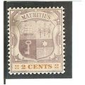 Mauritius QV Victoria 1897 2c Dull Purple & Ora...