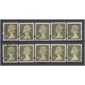 BULK STOCK.19p Bistre x 10.Type Unchecked.Fine ...