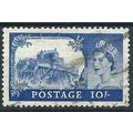 1958 SG578a 10/- Ultramarine 1st De La Rue Cast...