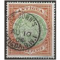 Antigua 1903 SG35 3d Grey-Green & Orange Fine U...